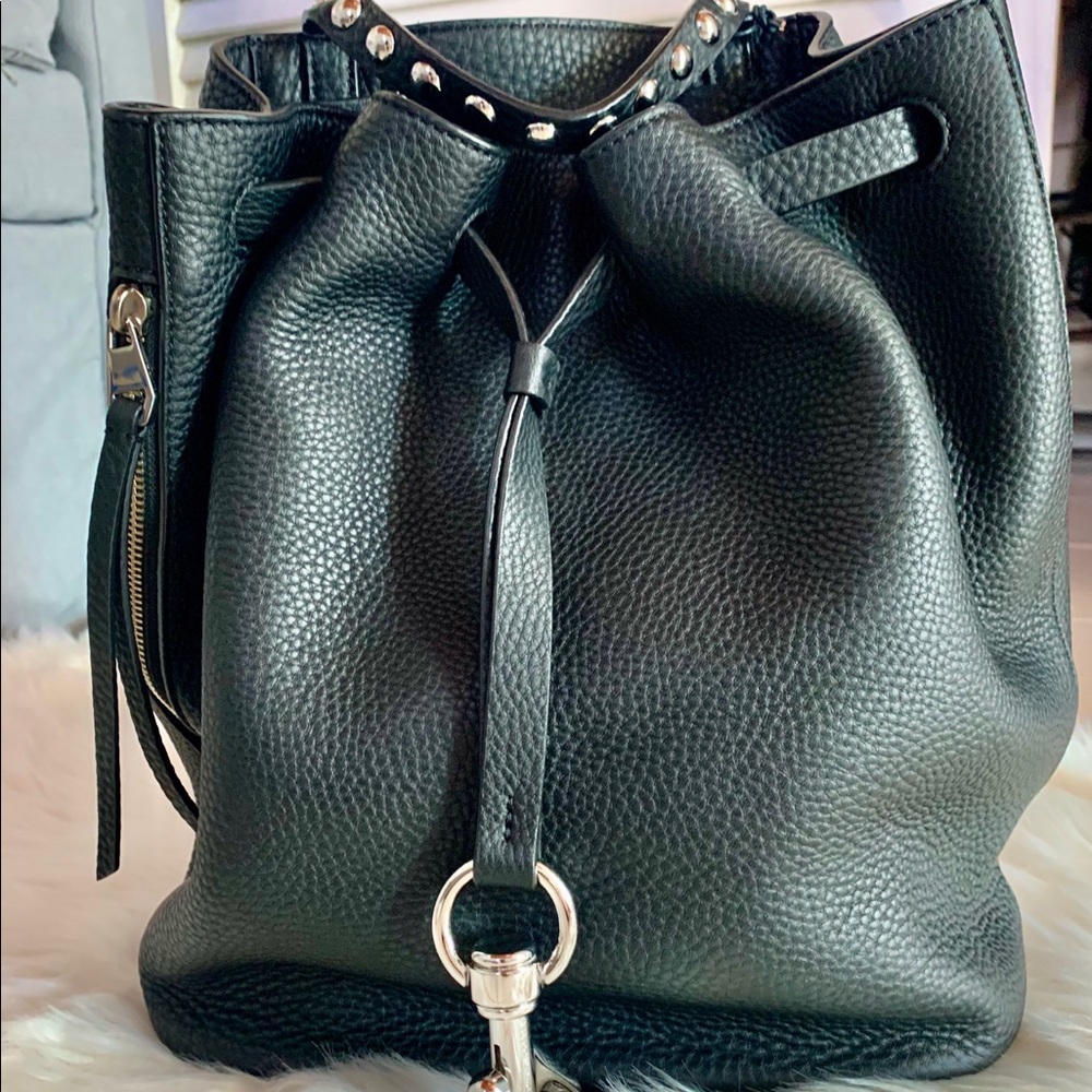 Rebeca Minkoff Black Black Leather Backpack